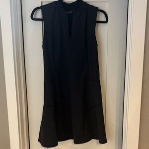 Black Sleeveless Shift Dress - Unbranded